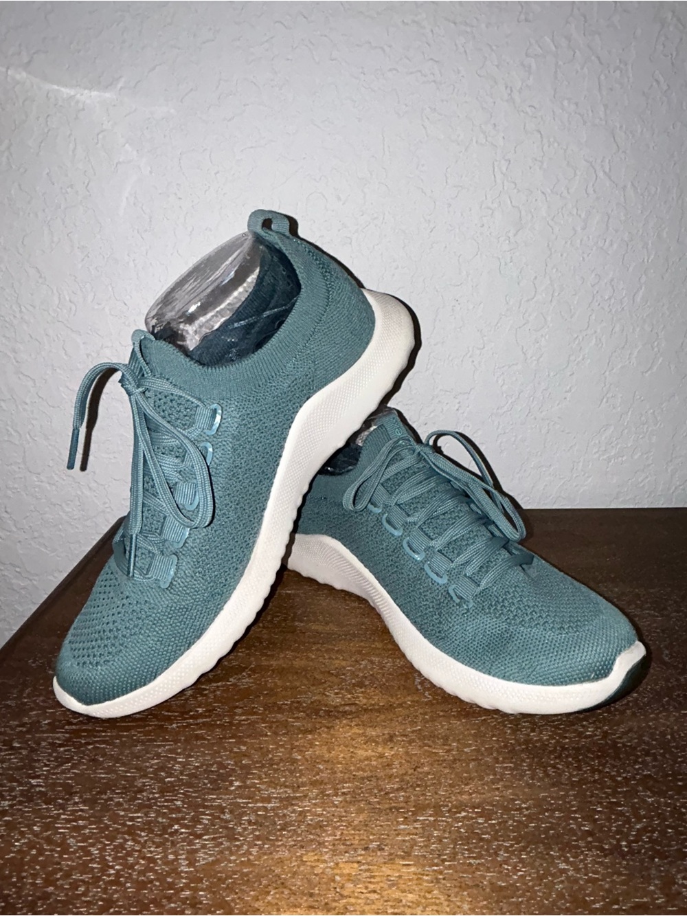 Aetrex Carly Lace Up Arch Support Knit Sneaker Shoes